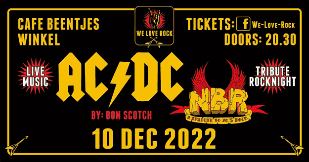we love rock, bon scotch, acdc tribute, NBR, tribute rocknight, winkel, beentjes, 10-12-2022