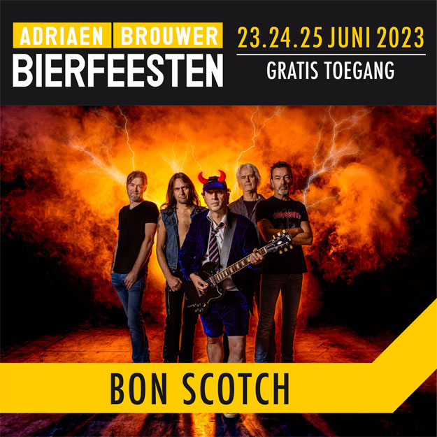 Adriaen Brouwer, Bierfeesten, AB bierfeesten, Oudenaarde, België, ac/dc tribute, ac dc cover, bon scotch, ACDC NL, 23-06-2023, gratis toegang